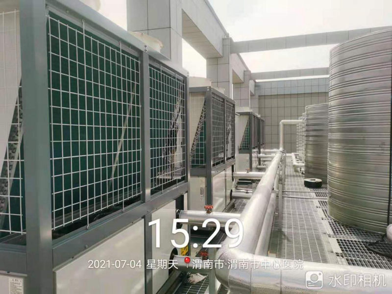 渭南市中心医院80吨热水，综合楼4台30匹＋住院楼4台10匹